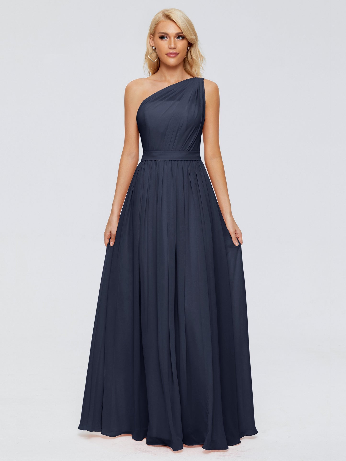 Arabella One-shoulder Chiffon Bridesmaid Dresses