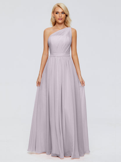 Arabella One-shoulder Chiffon Bridesmaid Dresses