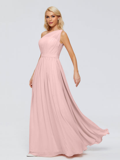 Arabella One-shoulder Chiffon Bridesmaid Dresses
