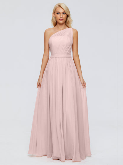 Arabella One-shoulder Chiffon Bridesmaid Dresses