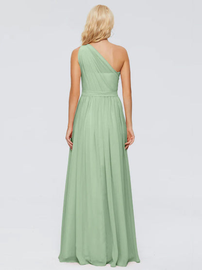 Arabella One-shoulder Chiffon Bridesmaid Dresses