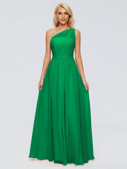 Arabella One-shoulder Chiffon Bridesmaid Dresses