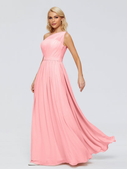 Arabella One-shoulder Chiffon Bridesmaid Dresses
