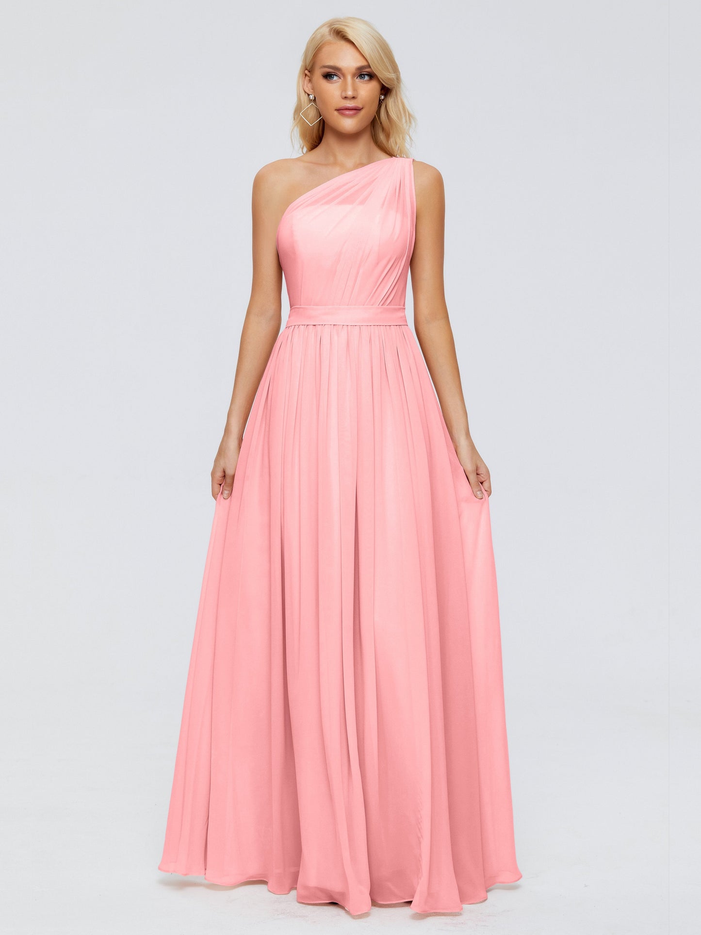 Arabella One-shoulder Chiffon Bridesmaid Dresses