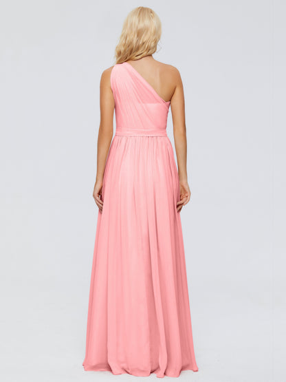 Arabella One-shoulder Chiffon Bridesmaid Dresses