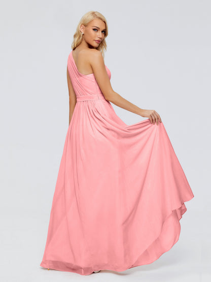 Arabella One-shoulder Chiffon Bridesmaid Dresses
