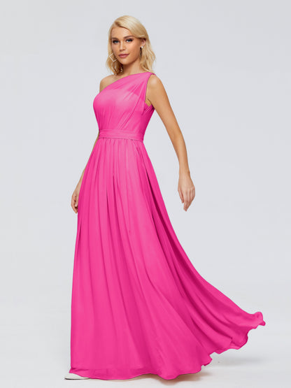Arabella One-shoulder Chiffon Bridesmaid Dresses