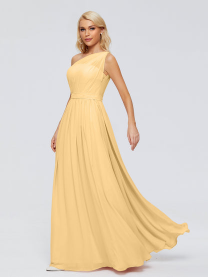 Arabella One-shoulder Chiffon Bridesmaid Dresses