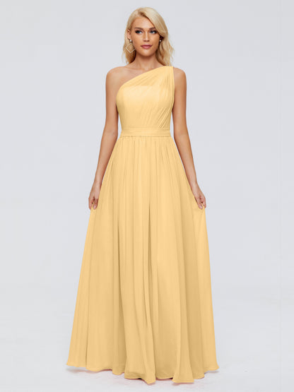 Arabella One-shoulder Chiffon Bridesmaid Dresses