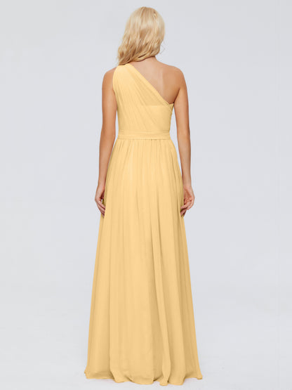 Arabella One-shoulder Chiffon Bridesmaid Dresses
