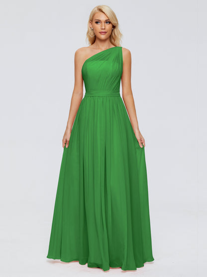 Arabella One-shoulder Chiffon Bridesmaid Dresses