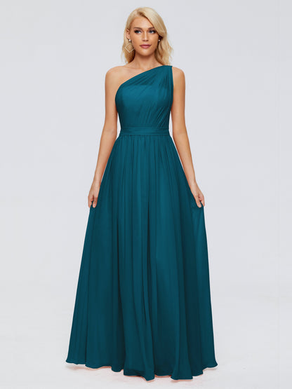 Arabella One-shoulder Chiffon Bridesmaid Dresses