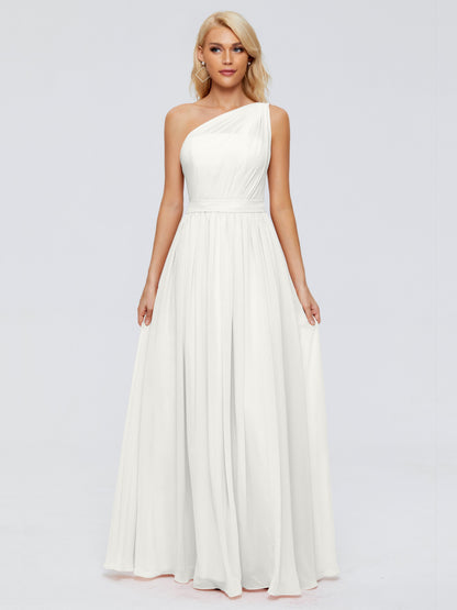 Arabella One-shoulder Chiffon Bridesmaid Dresses