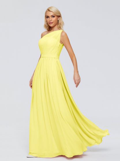 Arabella One-shoulder Chiffon Bridesmaid Dresses