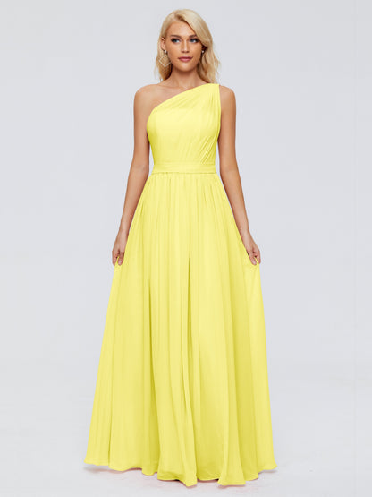 Arabella One-shoulder Chiffon Bridesmaid Dresses