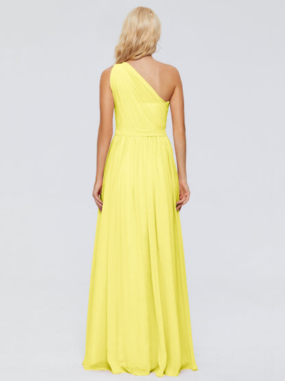 Arabella One-shoulder Chiffon Bridesmaid Dresses