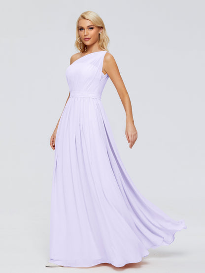 Arabella One-shoulder Chiffon Bridesmaid Dresses