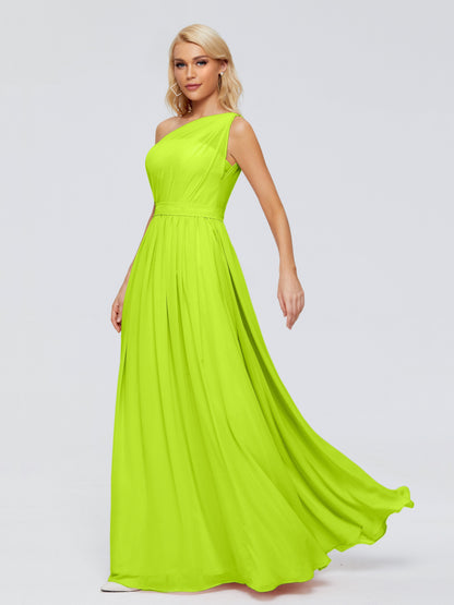 Arabella One-shoulder Chiffon Bridesmaid Dresses