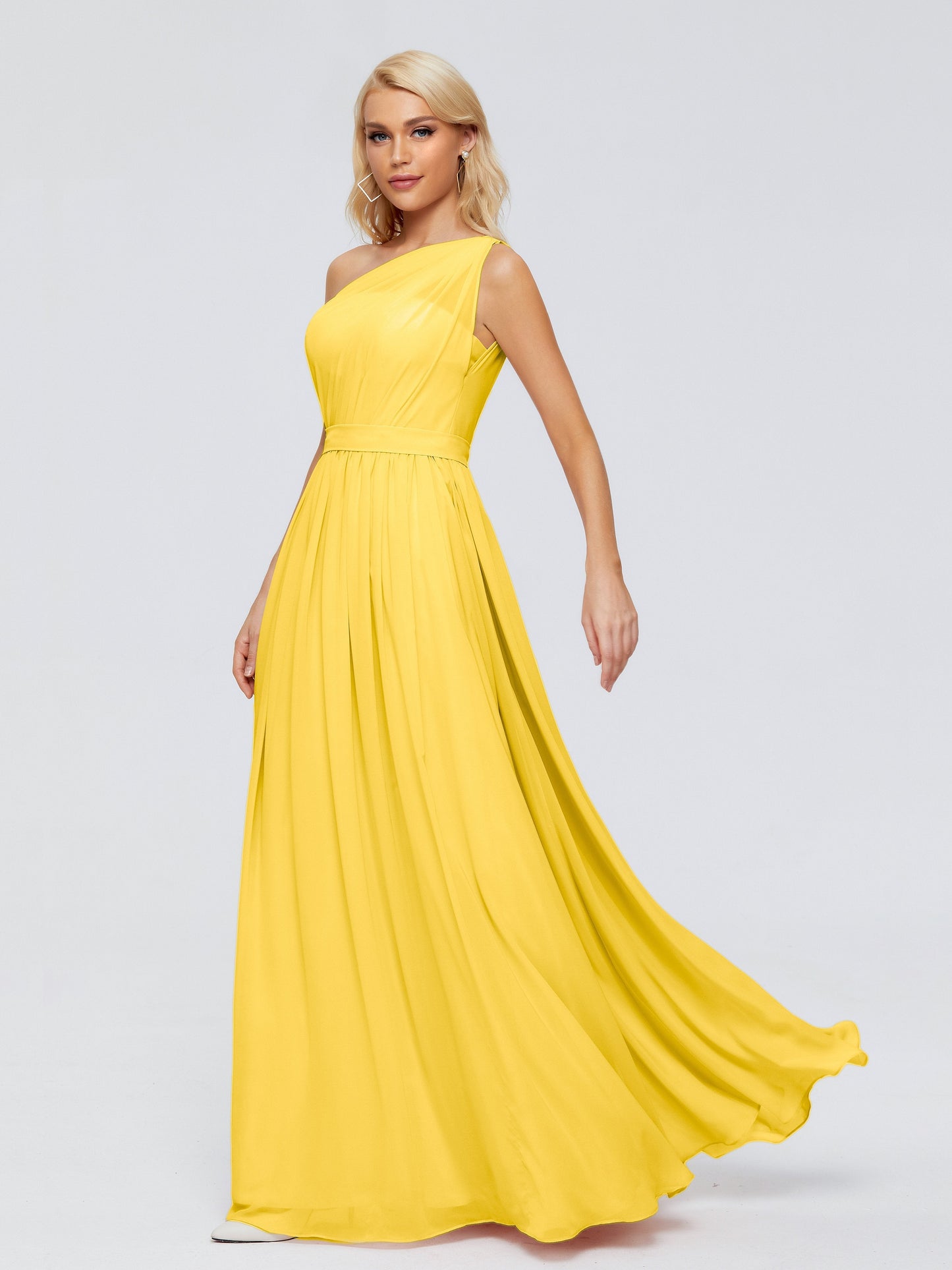 Arabella One-shoulder Chiffon Bridesmaid Dresses