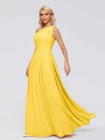 Arabella One-shoulder Chiffon Bridesmaid Dresses