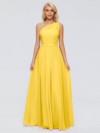 Arabella One-shoulder Chiffon Bridesmaid Dresses
