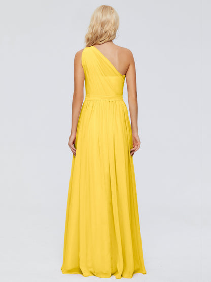 Arabella One-shoulder Chiffon Bridesmaid Dresses