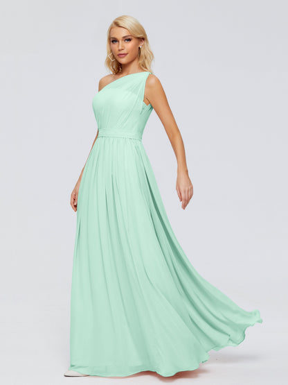 Arabella One-shoulder Chiffon Bridesmaid Dresses