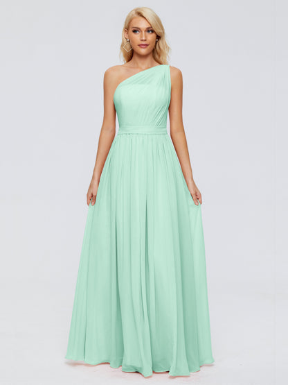 Arabella One-shoulder Chiffon Bridesmaid Dresses