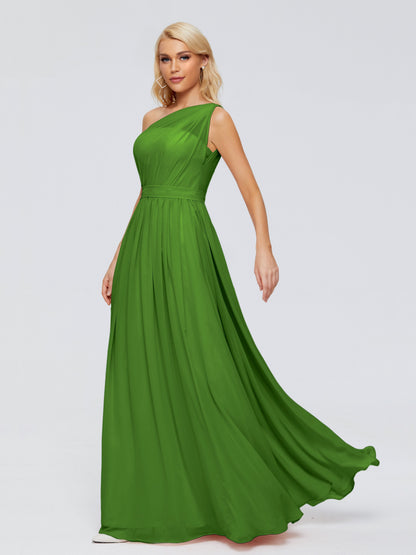 Arabella One-shoulder Chiffon Bridesmaid Dresses
