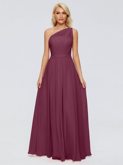 Arabella One-shoulder Chiffon Bridesmaid Dresses