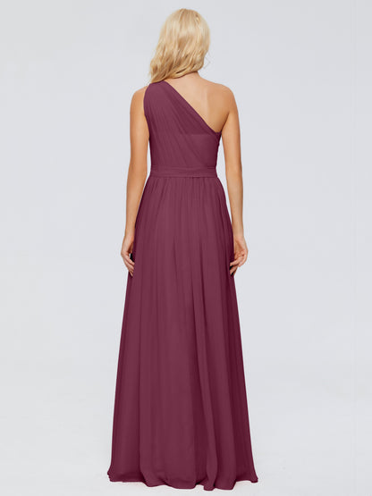 Arabella One-shoulder Chiffon Bridesmaid Dresses