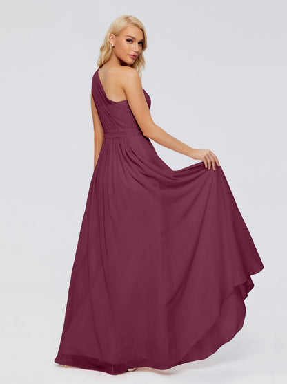Arabella One-shoulder Chiffon Bridesmaid Dresses