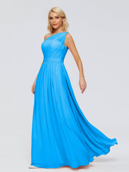 Arabella One-shoulder Chiffon Bridesmaid Dresses