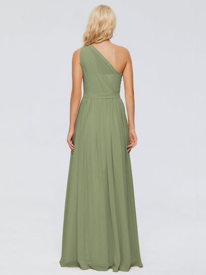 Arabella One-shoulder Chiffon Bridesmaid Dresses