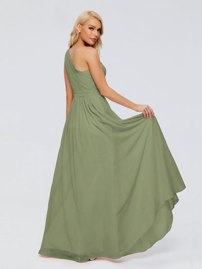 Arabella One-shoulder Chiffon Bridesmaid Dresses