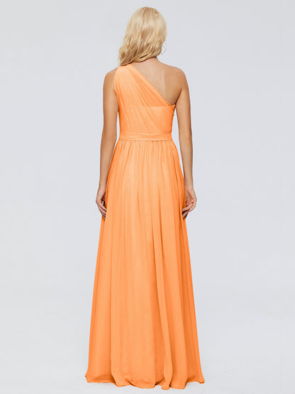 Arabella One-shoulder Chiffon Bridesmaid Dresses