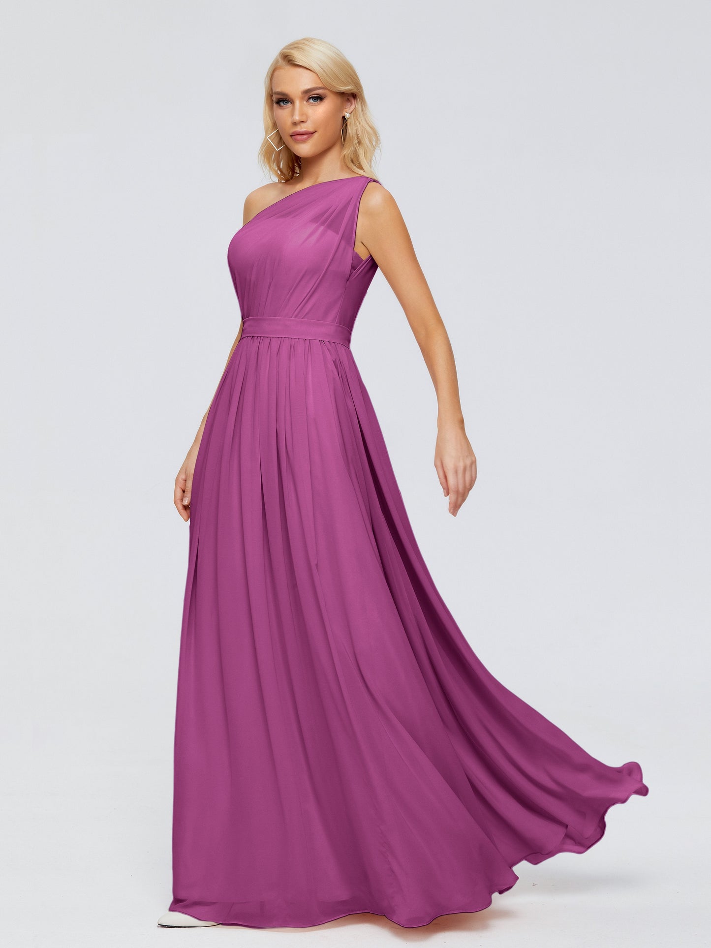 Arabella One-shoulder Chiffon Bridesmaid Dresses
