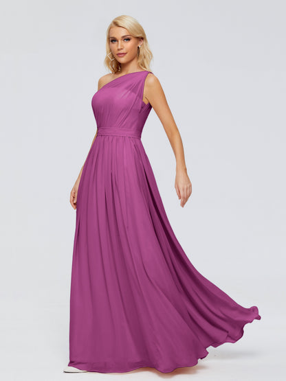Arabella One-shoulder Chiffon Bridesmaid Dresses