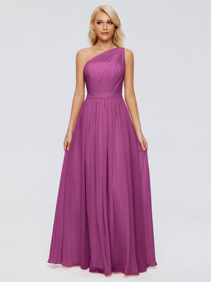 Arabella One-shoulder Chiffon Bridesmaid Dresses