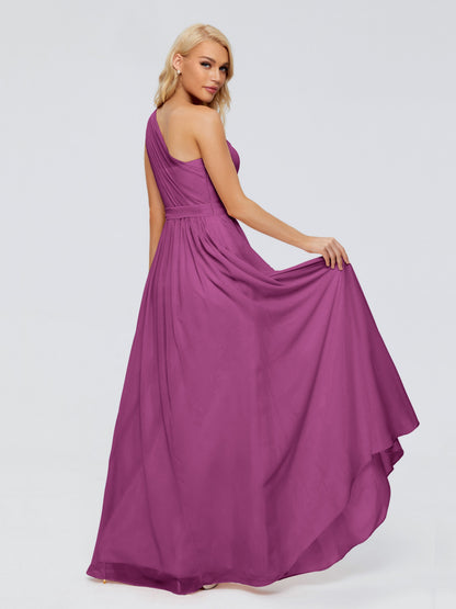 Arabella One-shoulder Chiffon Bridesmaid Dresses