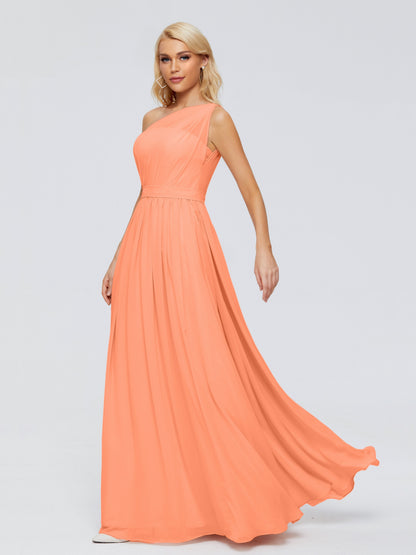 Arabella One-shoulder Chiffon Bridesmaid Dresses