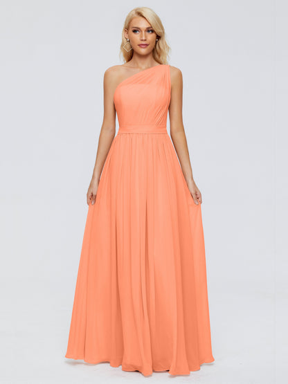 Arabella One-shoulder Chiffon Bridesmaid Dresses