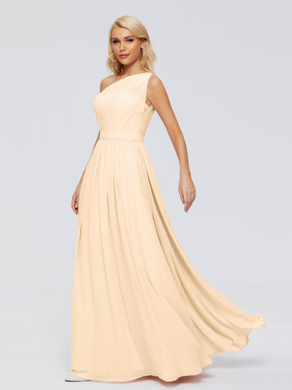 Arabella One-shoulder Chiffon Bridesmaid Dresses