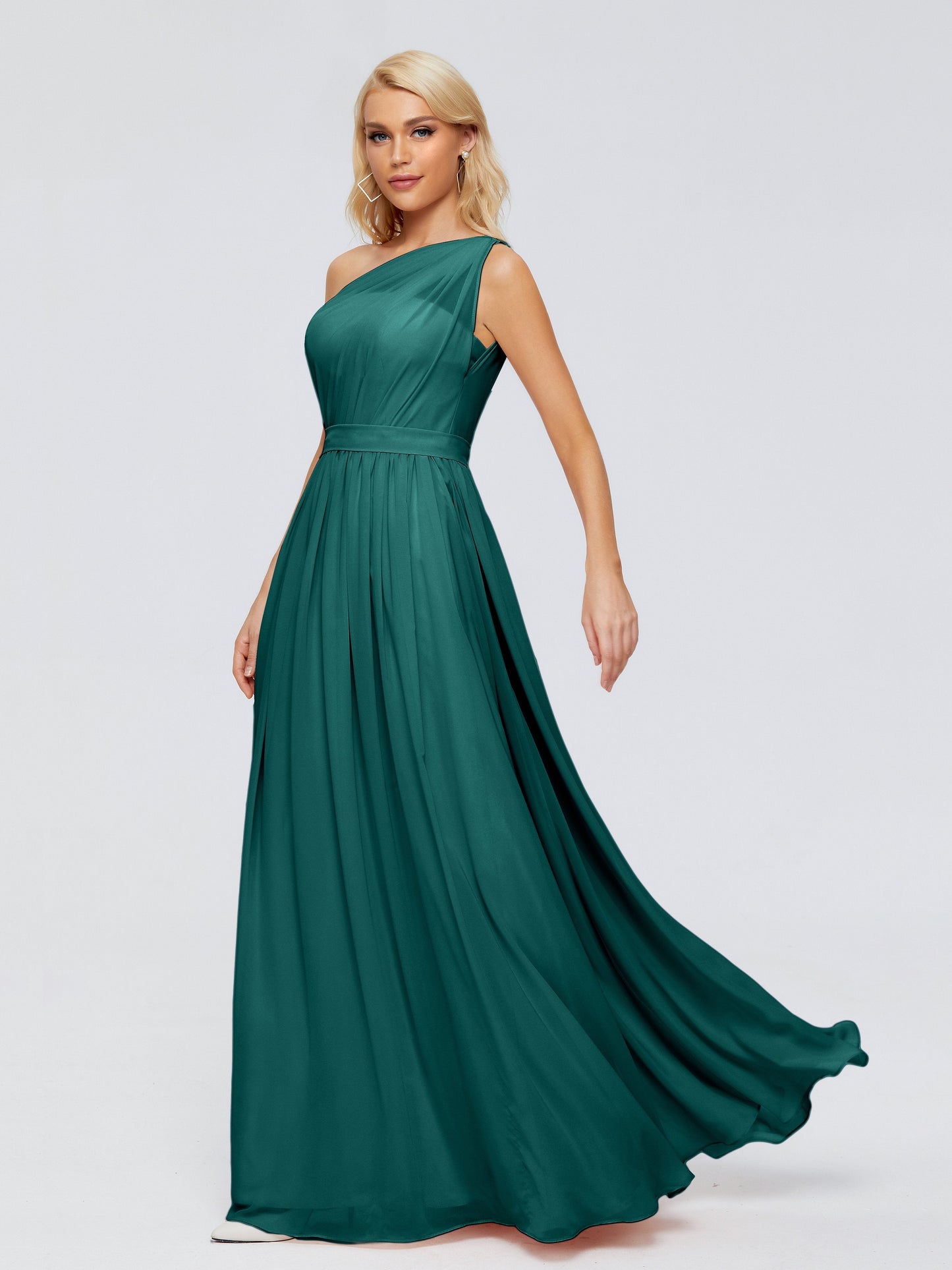 Arabella One-shoulder Chiffon Bridesmaid Dresses