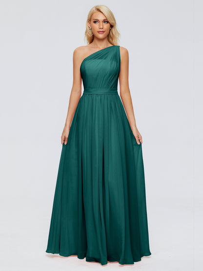 Arabella One-shoulder Chiffon Bridesmaid Dresses