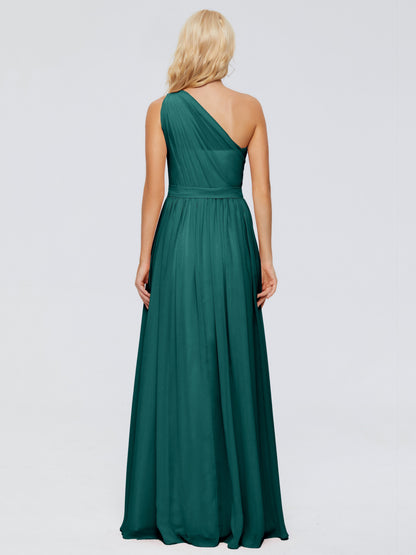 Arabella One-shoulder Chiffon Bridesmaid Dresses