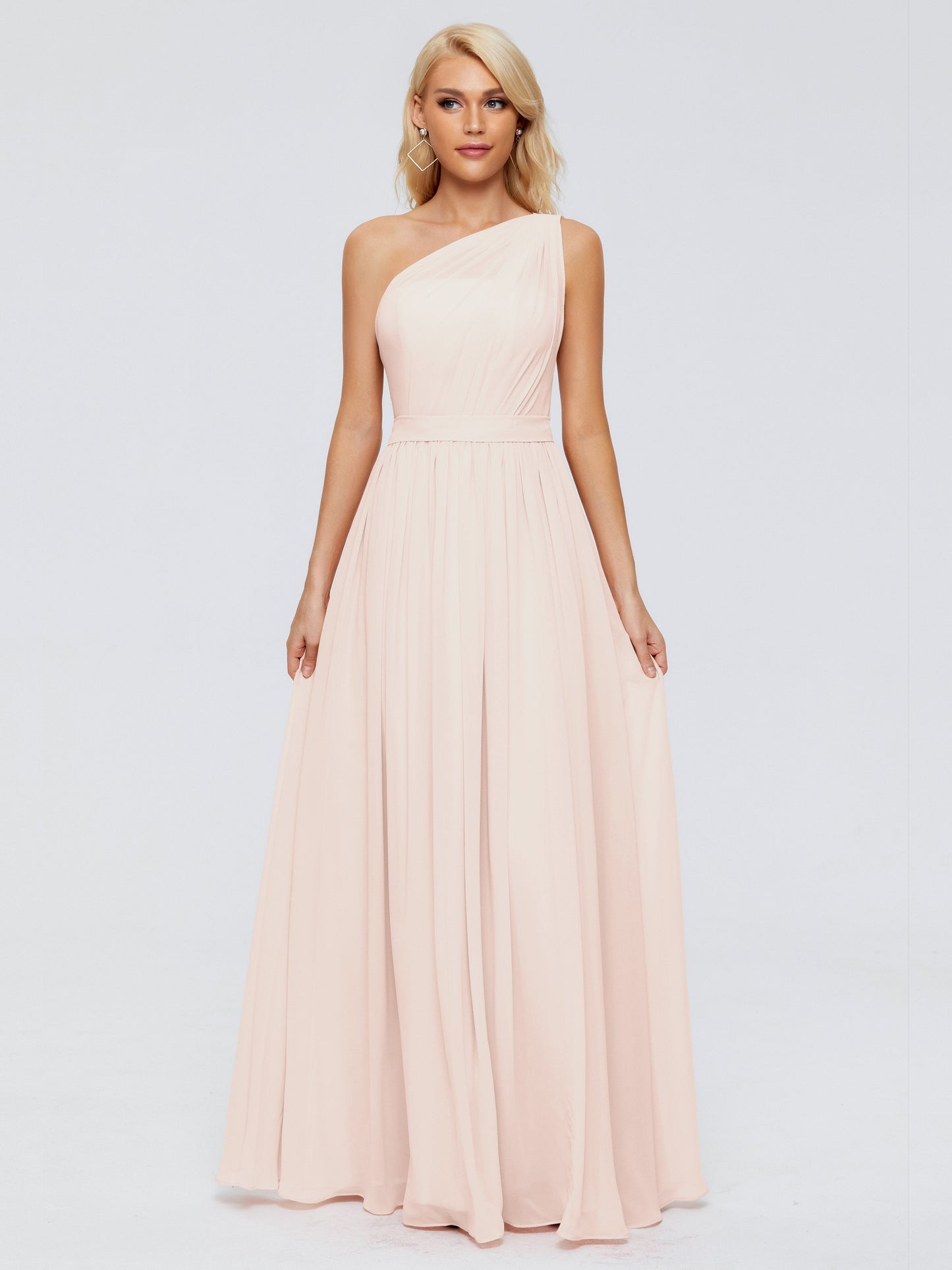 Arabella One-shoulder Chiffon Bridesmaid Dresses