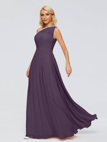 Arabella One-shoulder Chiffon Bridesmaid Dresses