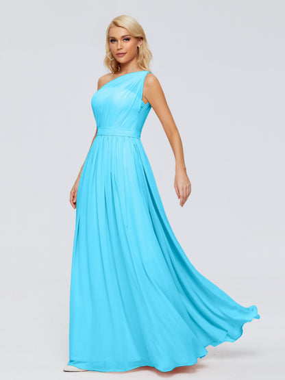 Arabella One-shoulder Chiffon Bridesmaid Dresses