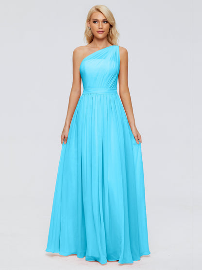 Arabella One-shoulder Chiffon Bridesmaid Dresses